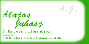 alajos juhasz business card